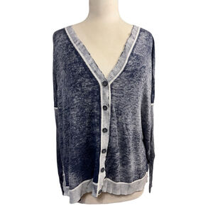 Women's Cullen Cardigan Sweater M/L Blue White
